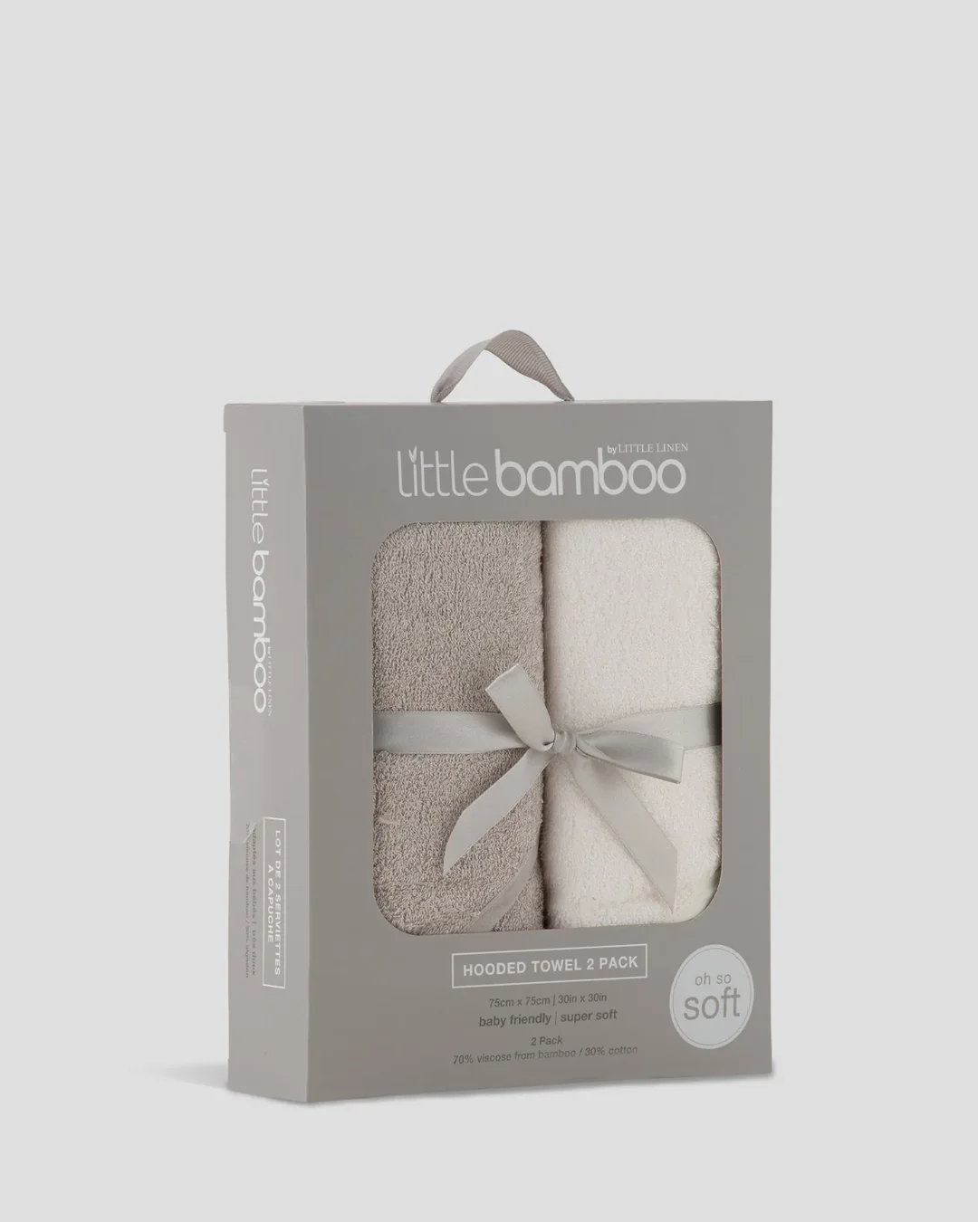 Bamboo hooded towels (2pk)